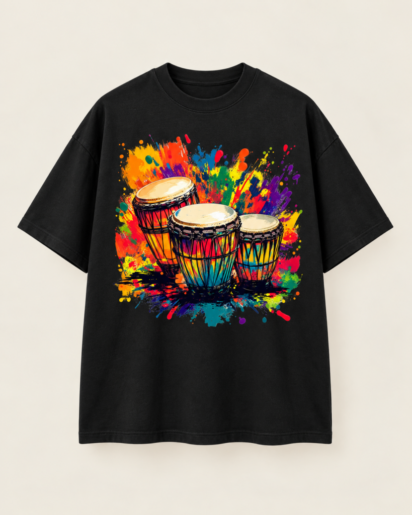Djembe Splash graphic tee