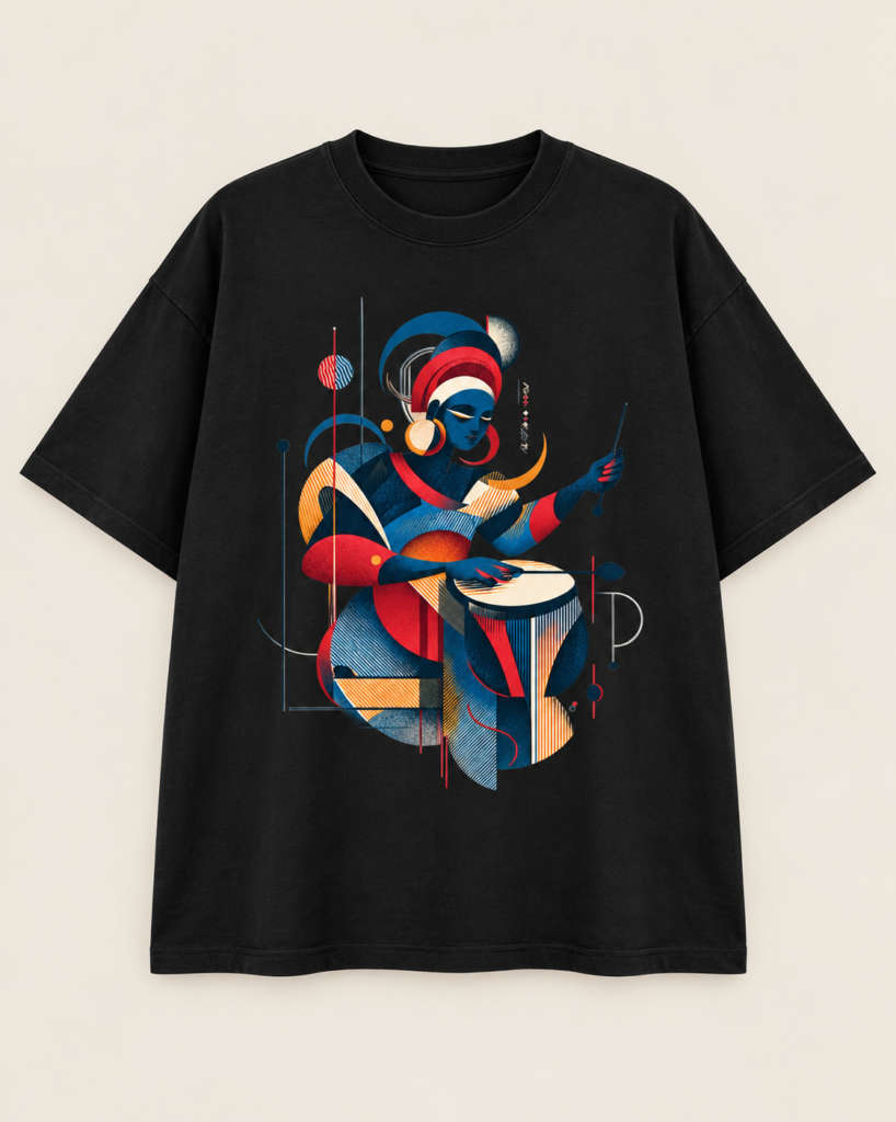 Drums, gele and movement.