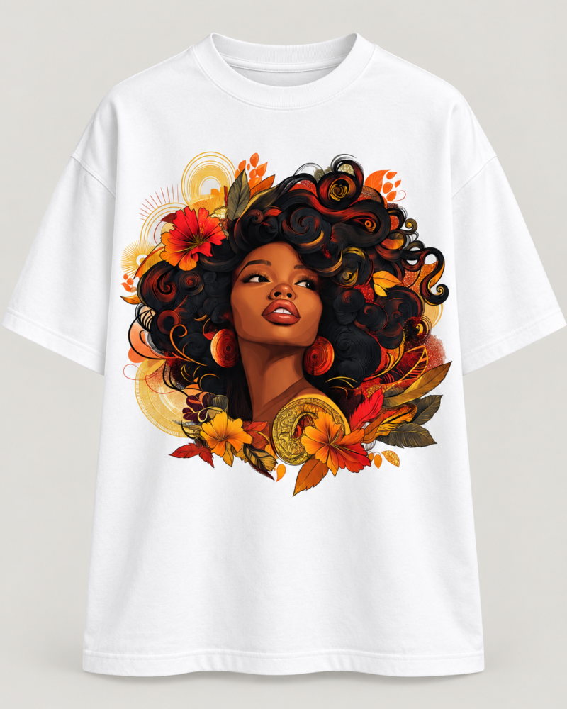 Poppy Crown in White — oversized front