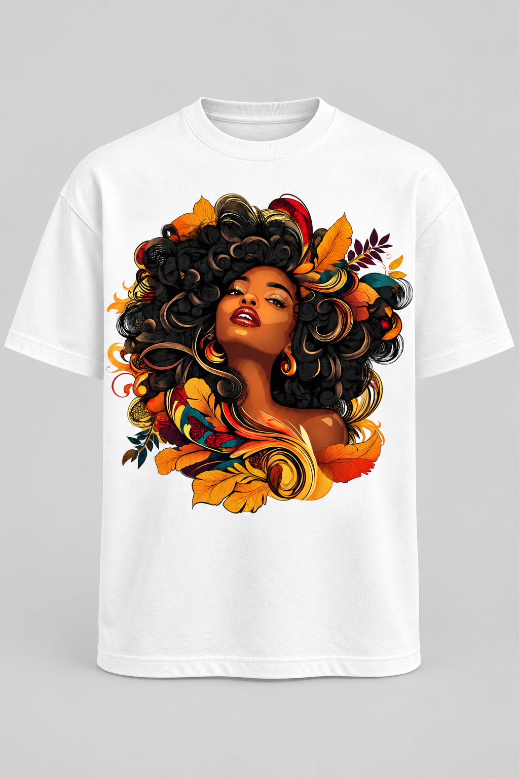 Fire Petal Muse in White — heavy front