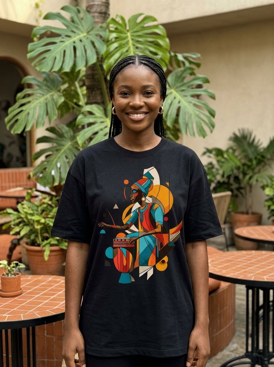 Red Drum Groove — Shakara Drip Nigerian Streetwear